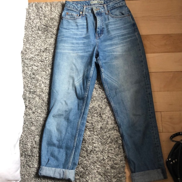 Topshop Denim - Topshop blue high waisted boyfriend jeans size 26